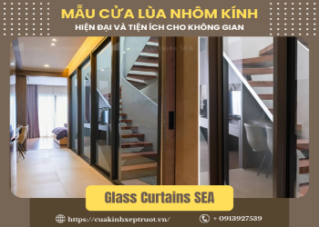 Mẫu cửa lùa nhôm kính hiện đại và tiện ích cho không gian