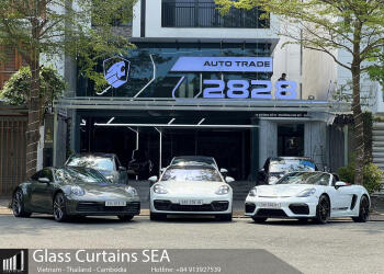 Car Showroom Phú Mỹ Hưng - Cửa kính nâng tầm không gian