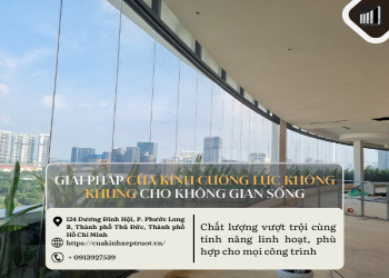 Giải pháp cửa kính cường lực không khung cho không gian sống