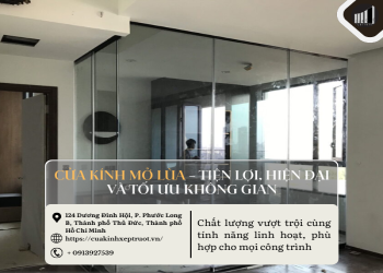 Cửa kính mở lùa – Tiện lợi, hiện đại và tối ưu không gian