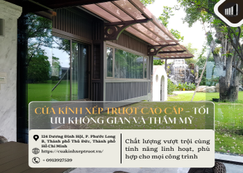 Cửa kính xếp trượt cao cấp – Tối ưu không gian và thẩm mỹ