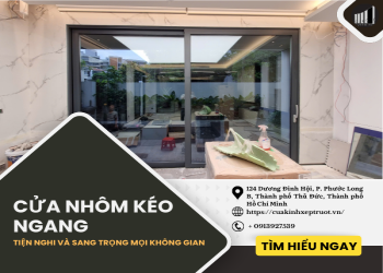 Cửa nhôm kéo ngang – Tiện nghi và sang trọng mọi không gian
