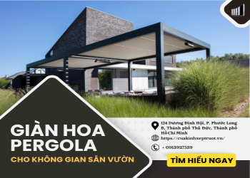 Giàn hoa Pergola đẹp, tinh tế cho không gian ngoài trời