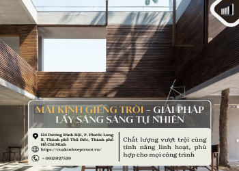 Mái kính giếng trời - Giải pháp lấy sáng sáng tự nhiên
