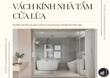 Vách kính nhà tắm cửa lùa: Tiện lợi, sang trọng và hiện đại