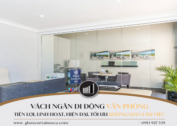 Vách ngăn di động văn phòng tiện lợi, linh hoạt, hiện đại