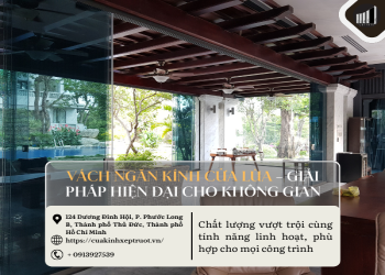 Vách ngăn kính cửa lùa – Giải pháp hiện đại cho không gian