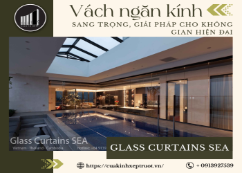 Mẫu vách ngăn kính sang trọng, giải pháp không gian hiện đại
