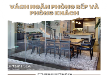 Vách ngăn phòng bếp và phòng khách: Giải pháp hiệu quả