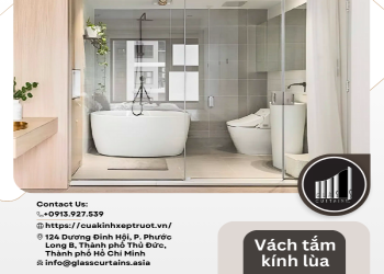Vách tắm kính lùa: giải pháp hiện đại cho không gian đẹp