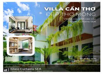 Villa Cần Thơ – Thoáng rộng cùng cửa kính xếp trượt