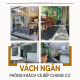 Giải pháp hiệu quả vách ngăn phòng khách và bếp chung cư đẹp
