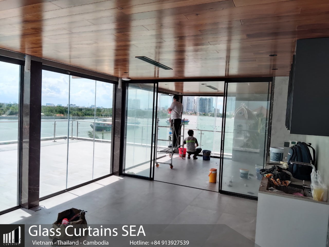 biệt thự tại Thảo Điền do Glass Curtain Seaa thi công