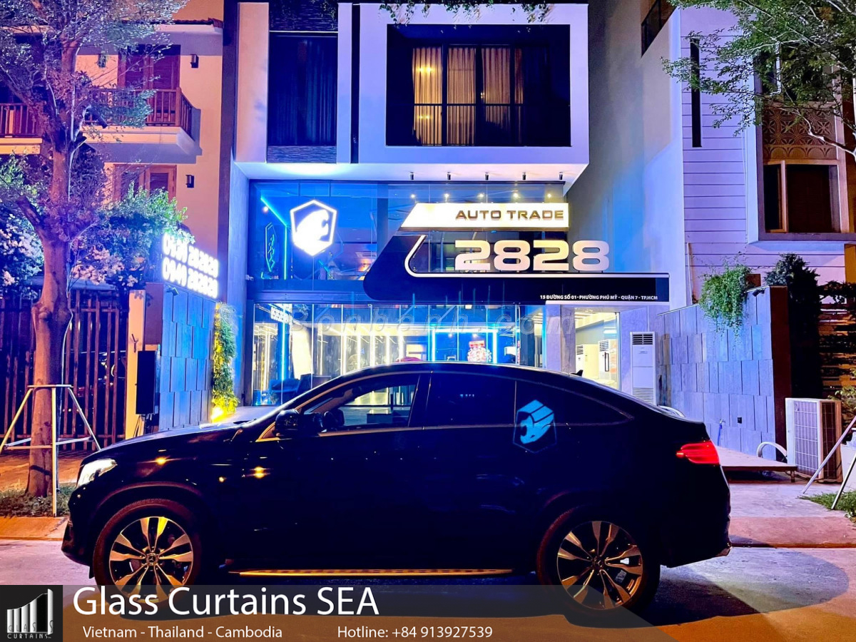 Car Showroom Phú Mỹ Hưng glass curtain seaa