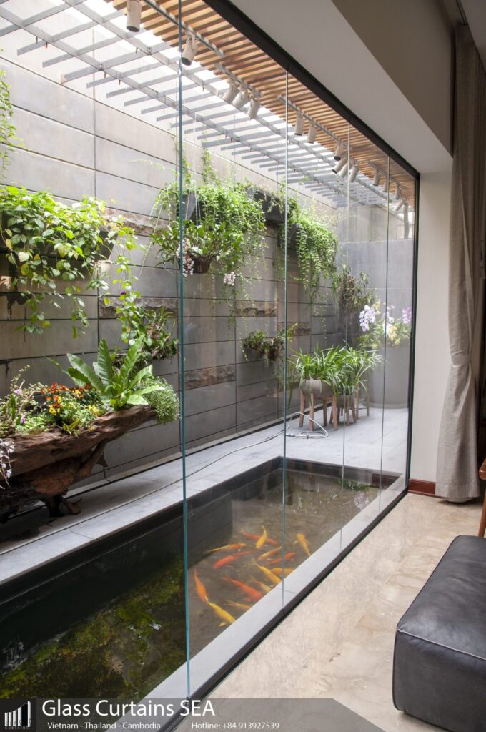 Glass Curtain Sea thi công cửa kính xếp trượt cho VILLA THẢO ĐIỀN Q2 TP HCM 2