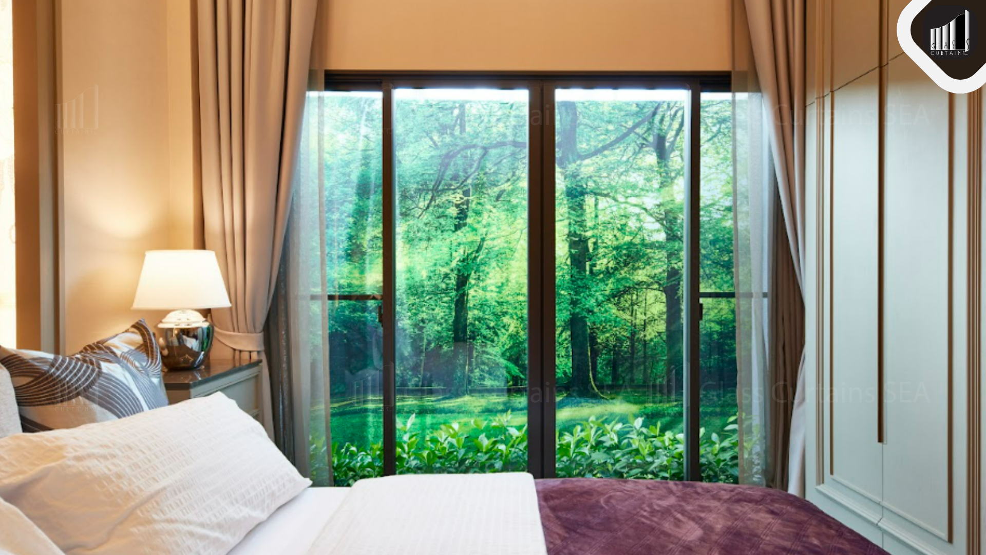 Thi công cửa lùa nhôm xingfa tại Glass Curtains SEA 4