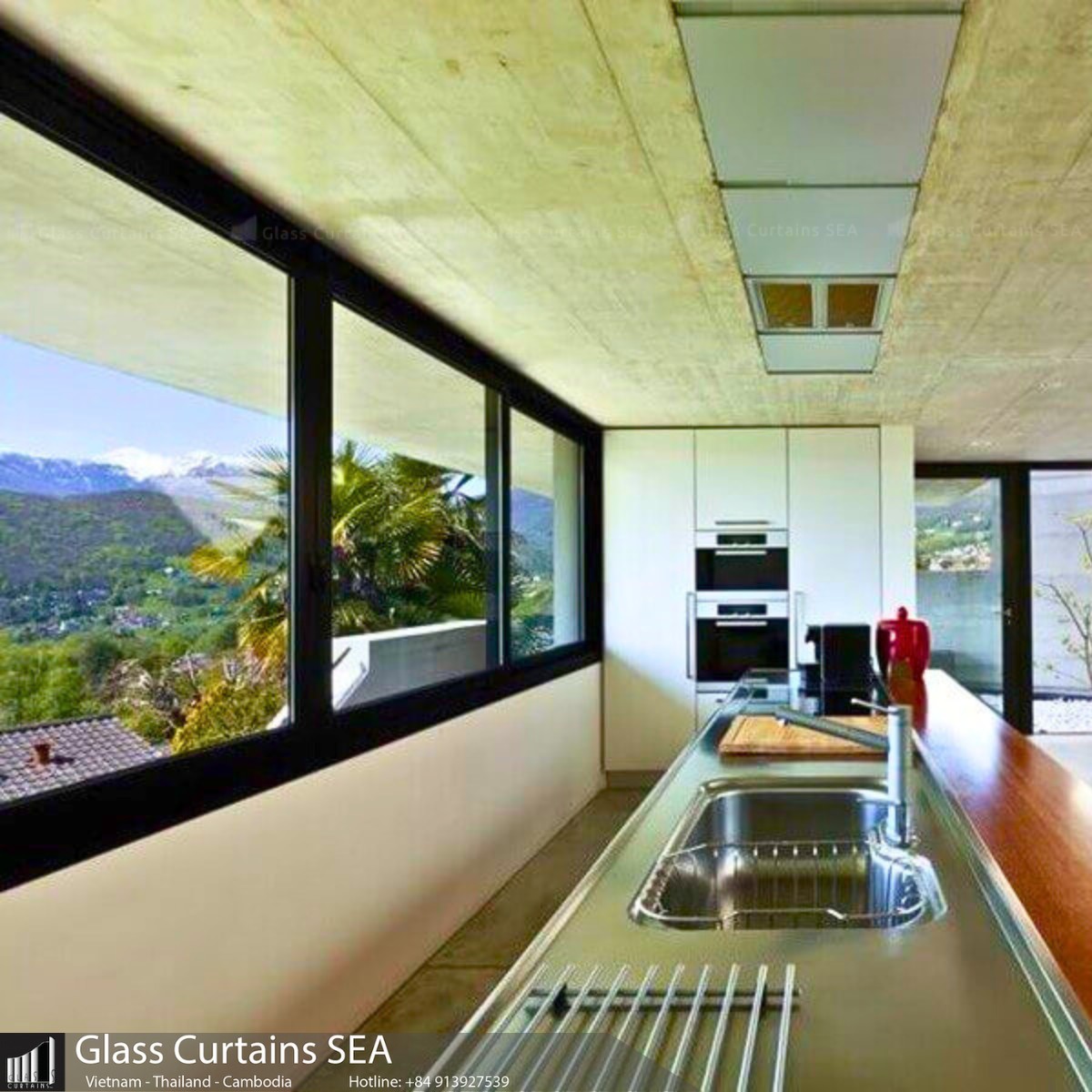 Thi công cửa sổ nhôm kính cao cấp tại Glass Curtains SEA 4