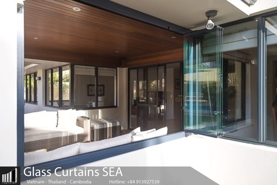 Thi công cửa sổ trượt nhôm kính tại Glass Curtains SEA 1