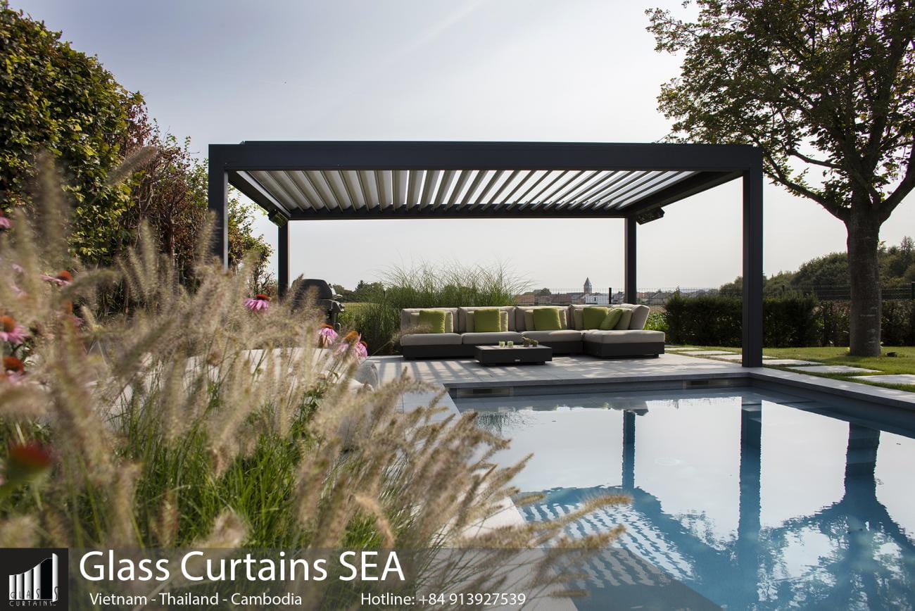 Thi công giàn hoa pergola tại Glass Curtains SEA 05