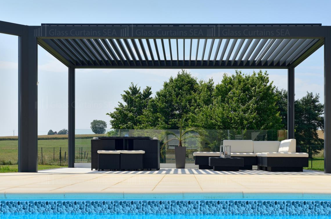 Thi công giàn hoa pergola tại Glass Curtains SEA 06