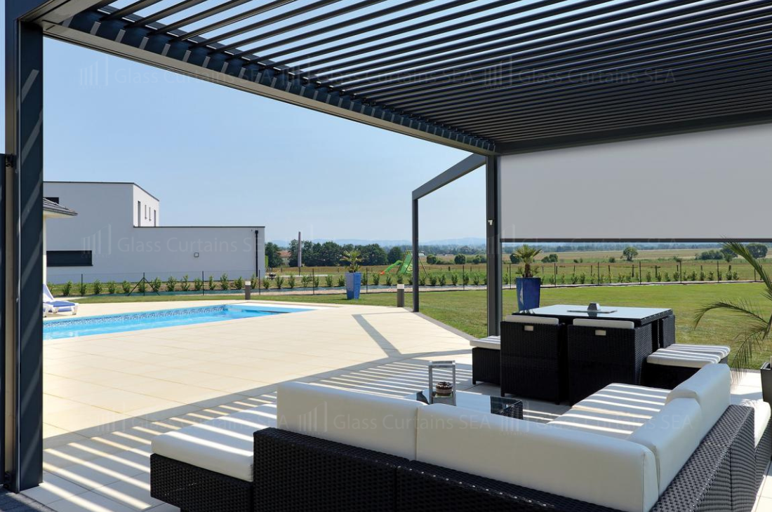Thi công giàn hoa pergola tại Glass Curtains SEA 07