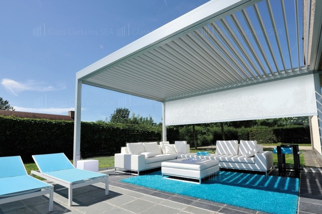 Thi công giàn hoa pergola tại Glass Curtains SEA 03