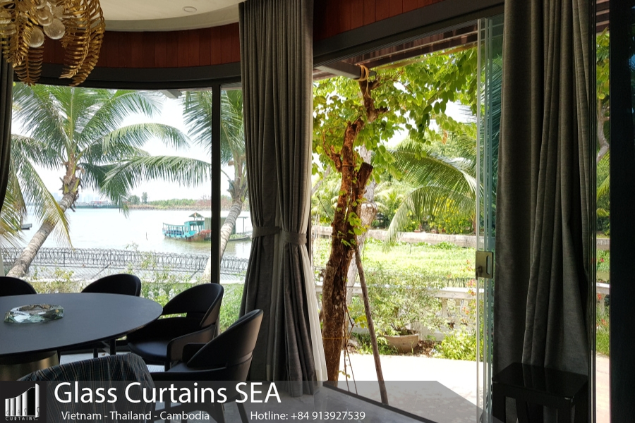hệ thống cửa kính glass curtain sea moi