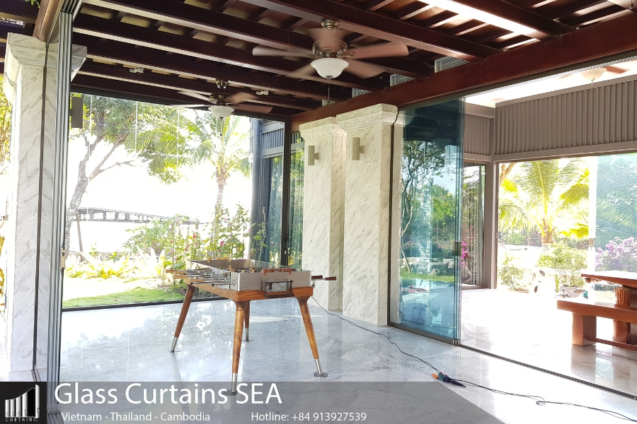 hệ thống cửa kính glass curtain sea
