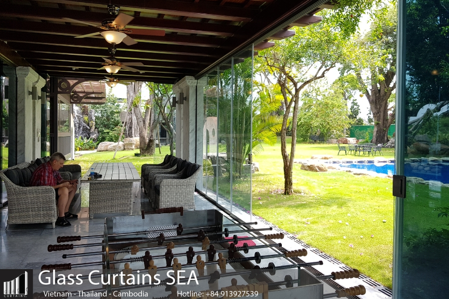 hệ thống cửa kính glass curtainsea