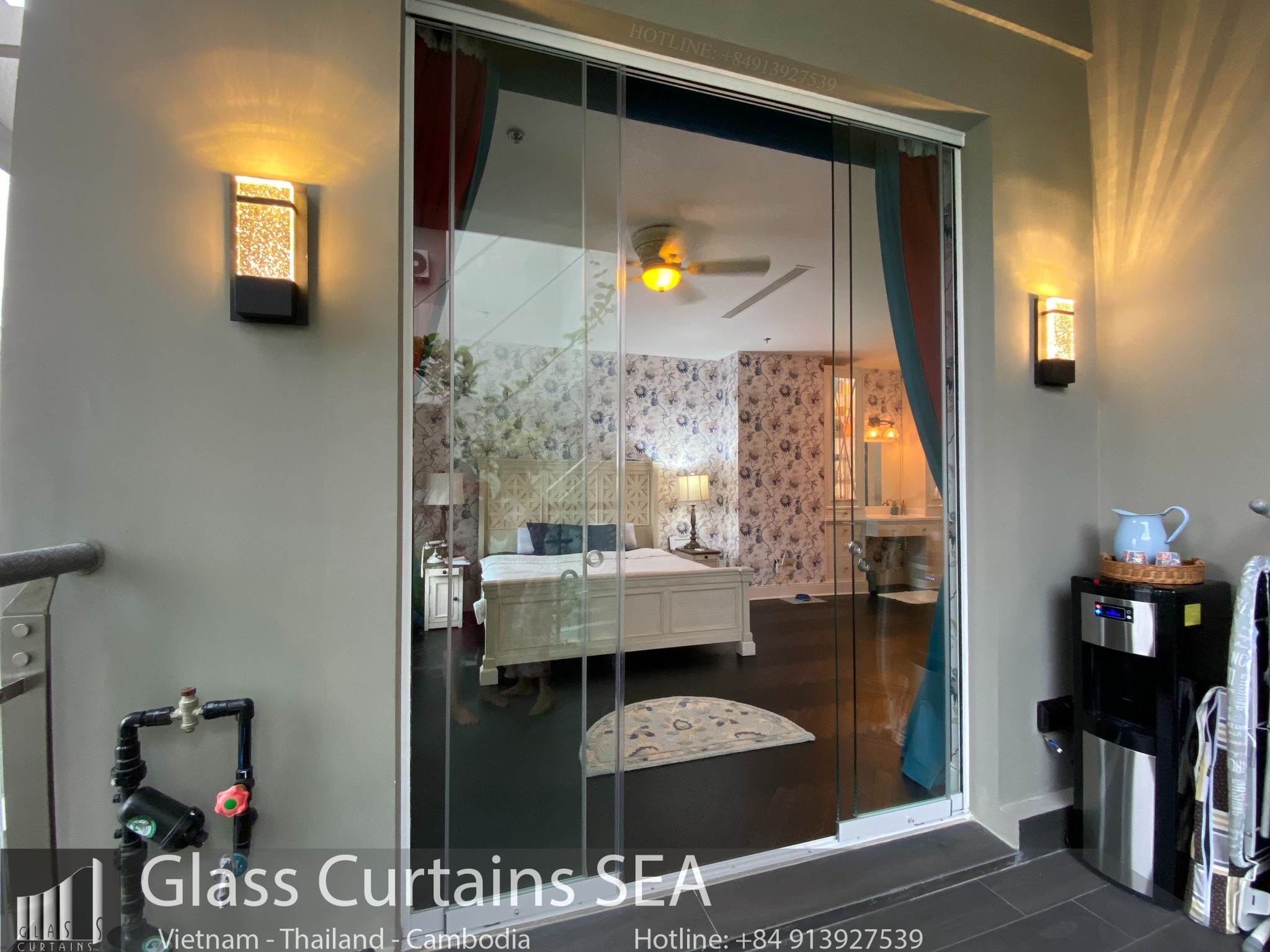 Thi công mẫu cửa kính lùa nhôm kính tại Glass Curtains SEA chất lượng cao