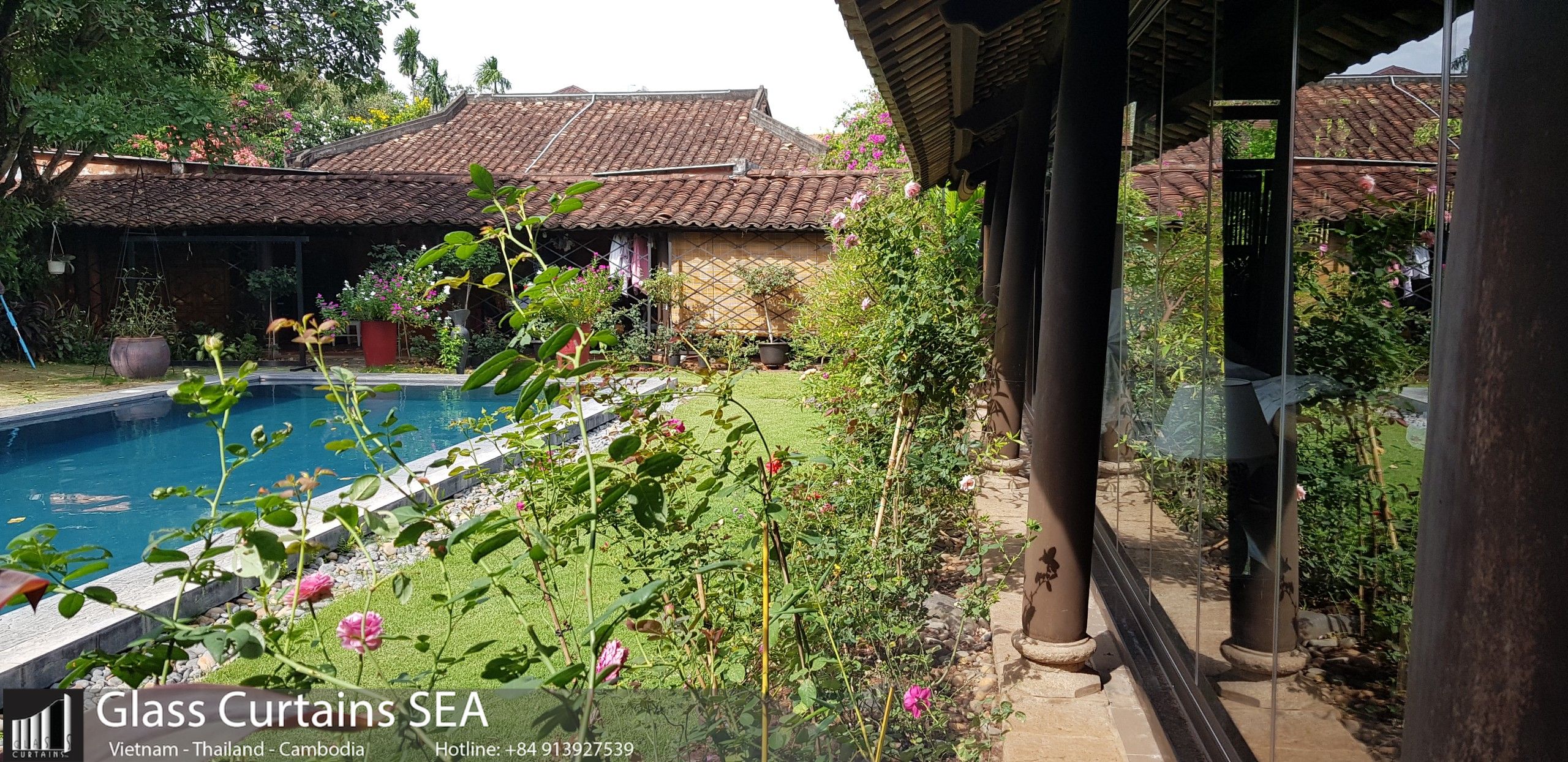 Glass Curtain Sea thi công cửa kính Nhà cổ Ancicent House 8