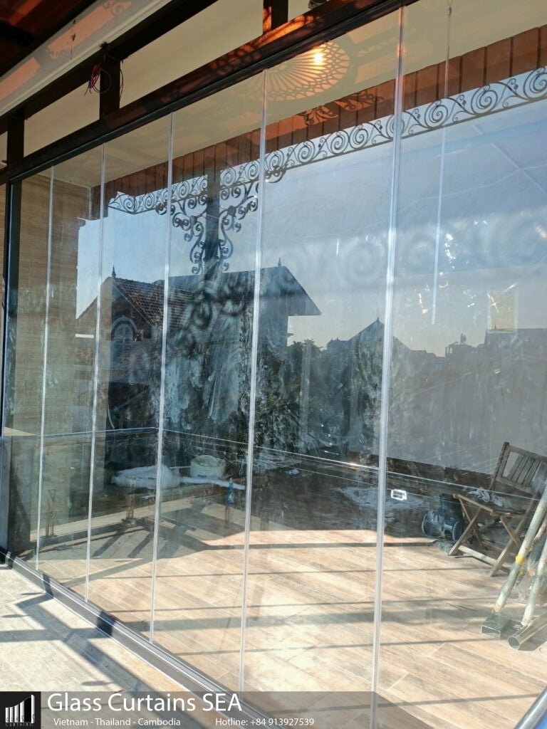 Glass curtain sea thi công cửa kính xếp trượt cho nhà riêng 01 TP HÀ NỘI 2