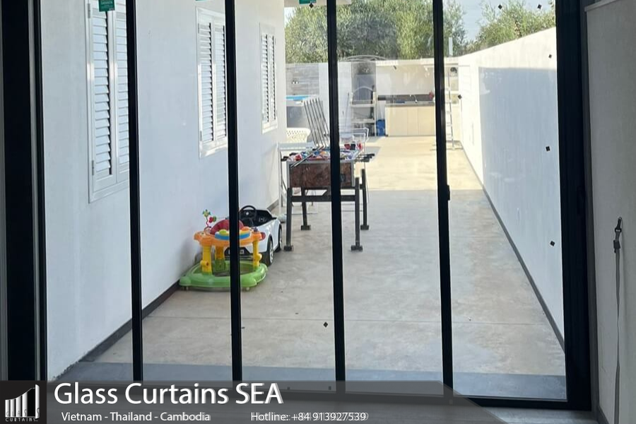 Thi công vách nhôm kính tại Glass Curtains SEA 09