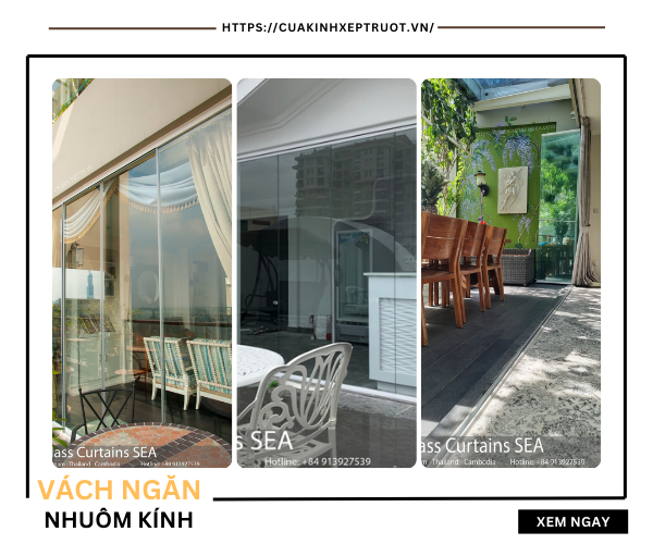 Vách ngăn nhôm kính cửa lùa: Giải pháp tối ưu cho không gian