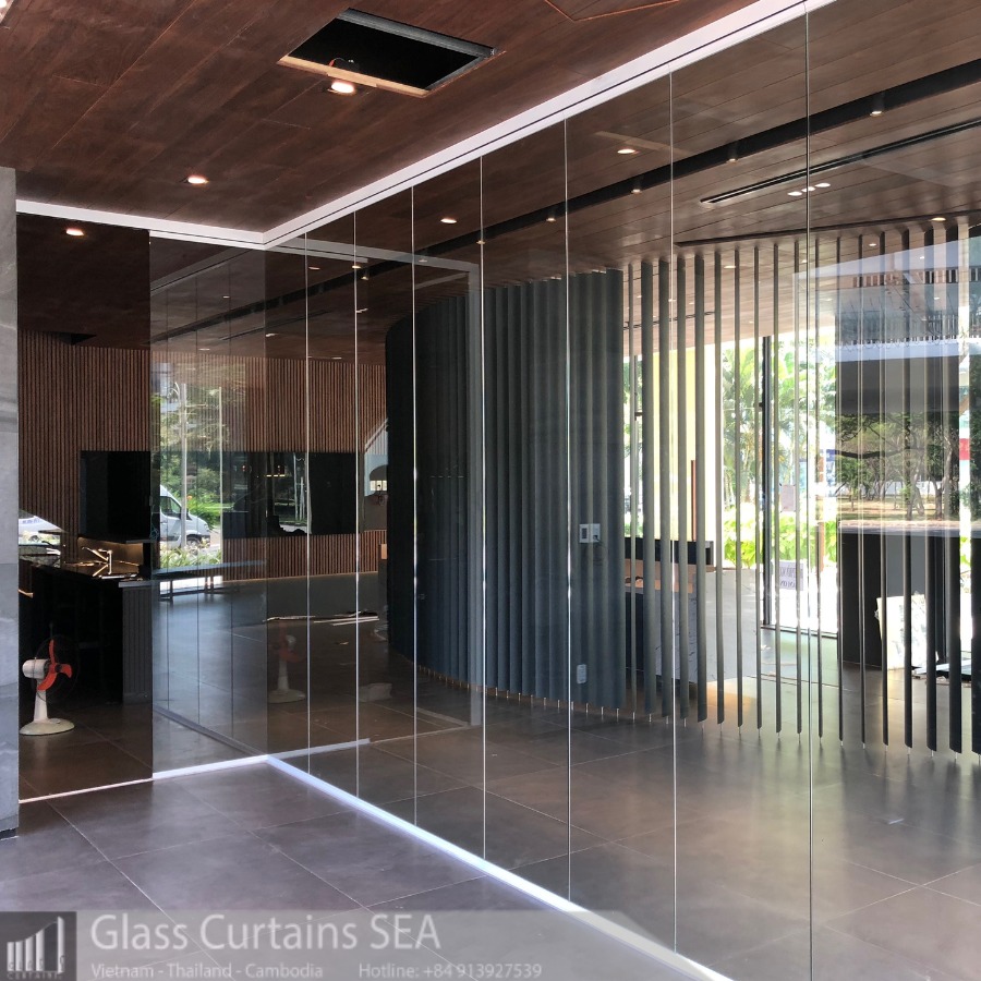 Thi công vách ngăn phòng khách tại Glass Curtains SEA bền bỉ