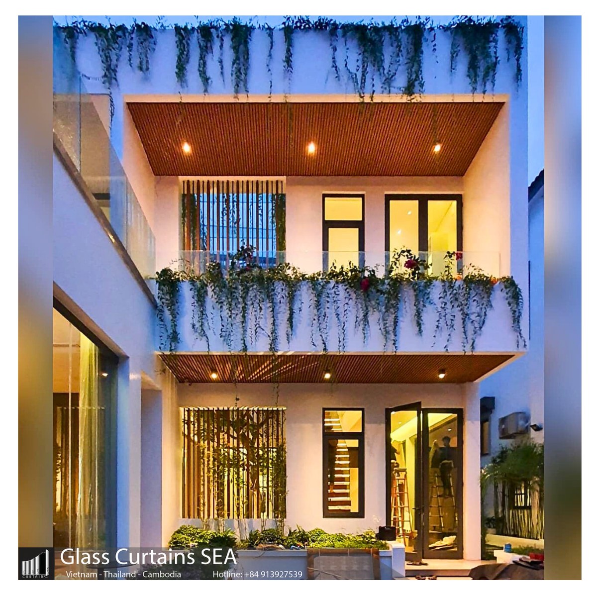 VILLA CẦN THƠ thi công cửa kính bởi Glass Curtain Sea 3