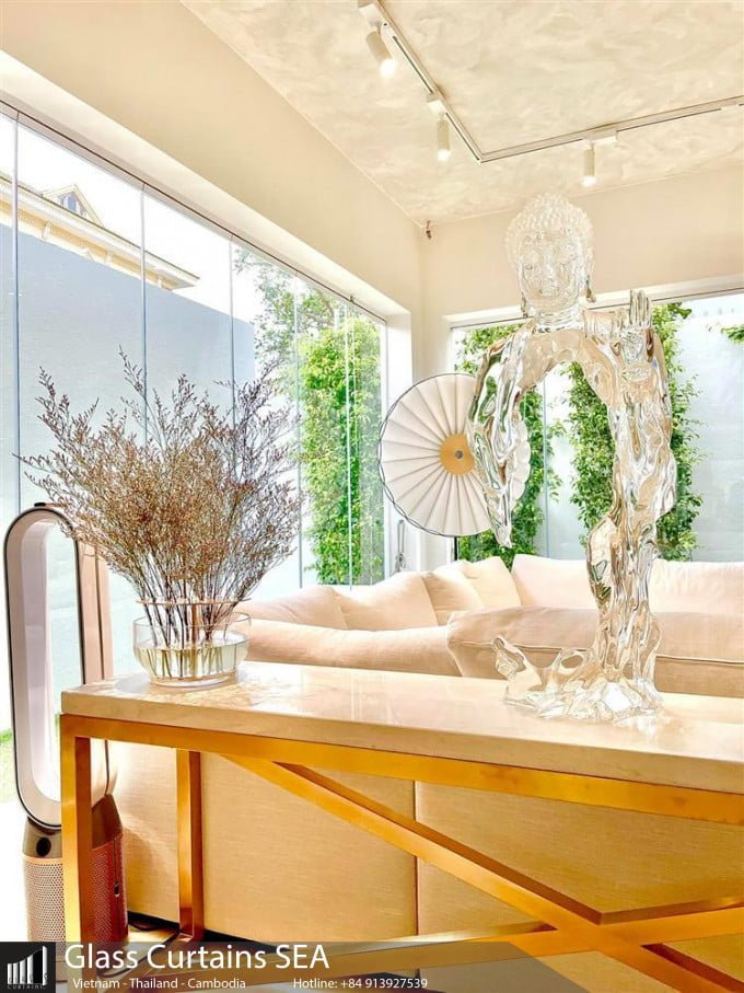 Glass Curtain Sea thi công cửa kính xếp trượt cho căn VILLA H&K Q2 TP HCM