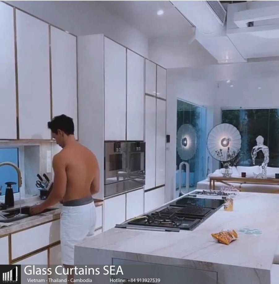 Glass Curtain Sea thi công cửa kính xếp trượt cho căn VILLA H&K Q2 TP HCM 3
